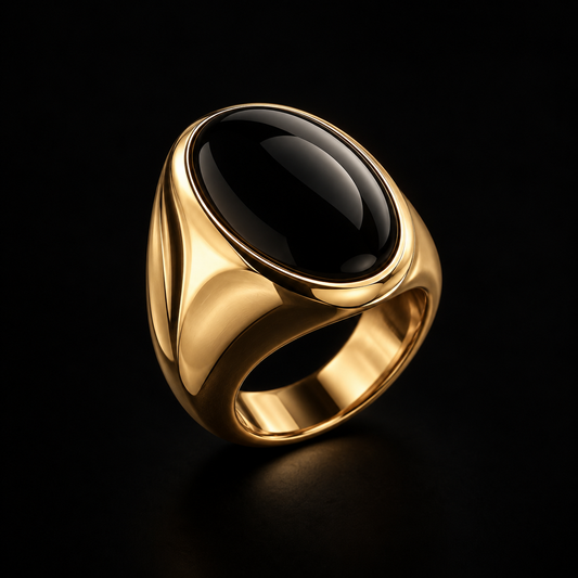 Eclipse Black Onyx Statement Ring
