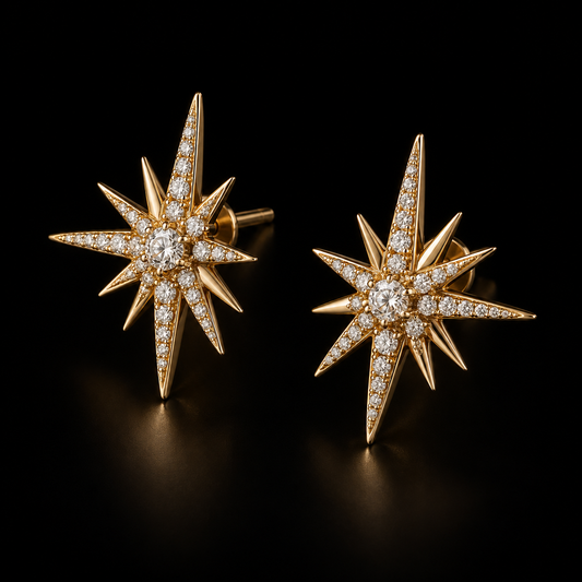 Nova Diamond Starburst Earrings